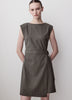 Sleeveless Crew-Neck Mini Dress