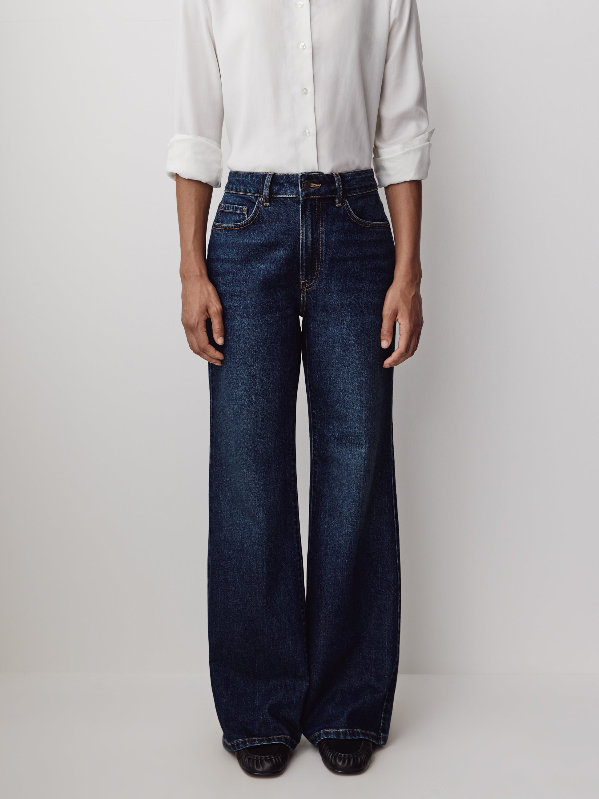 High-Rise Wide-Leg Jeans