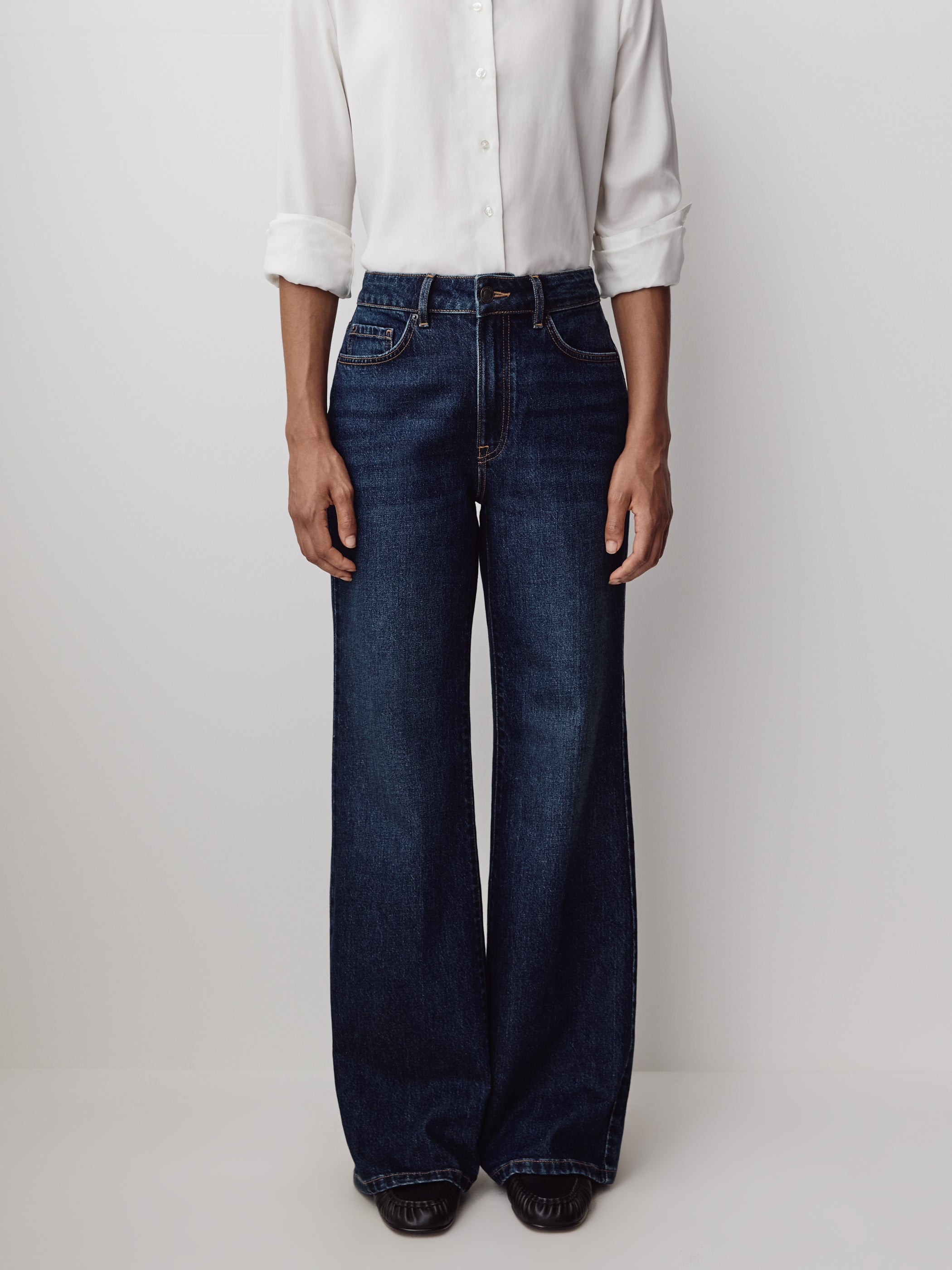 High-Rise Wide-Leg Jeans