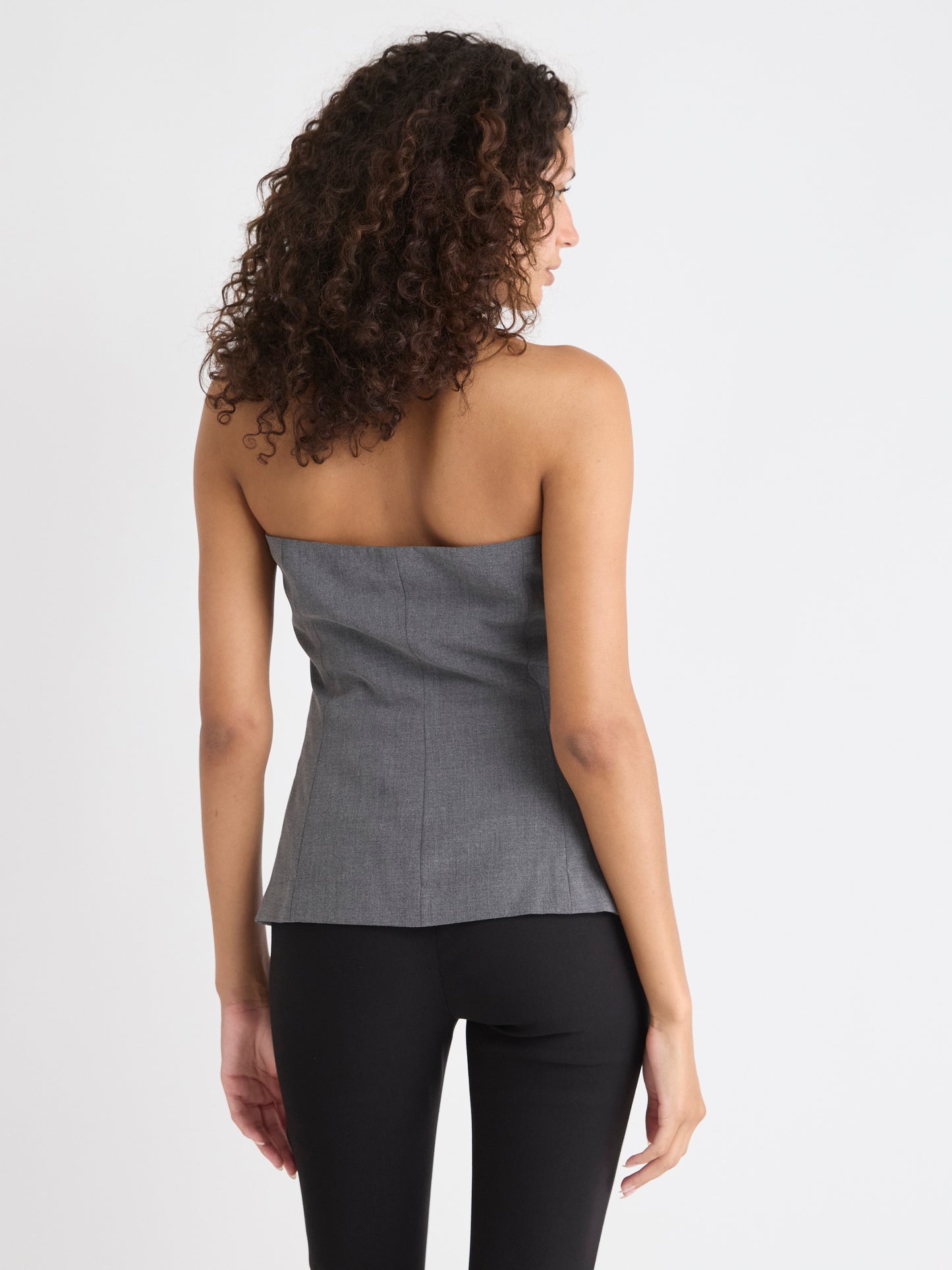 Sleeveless Bustier Blouse