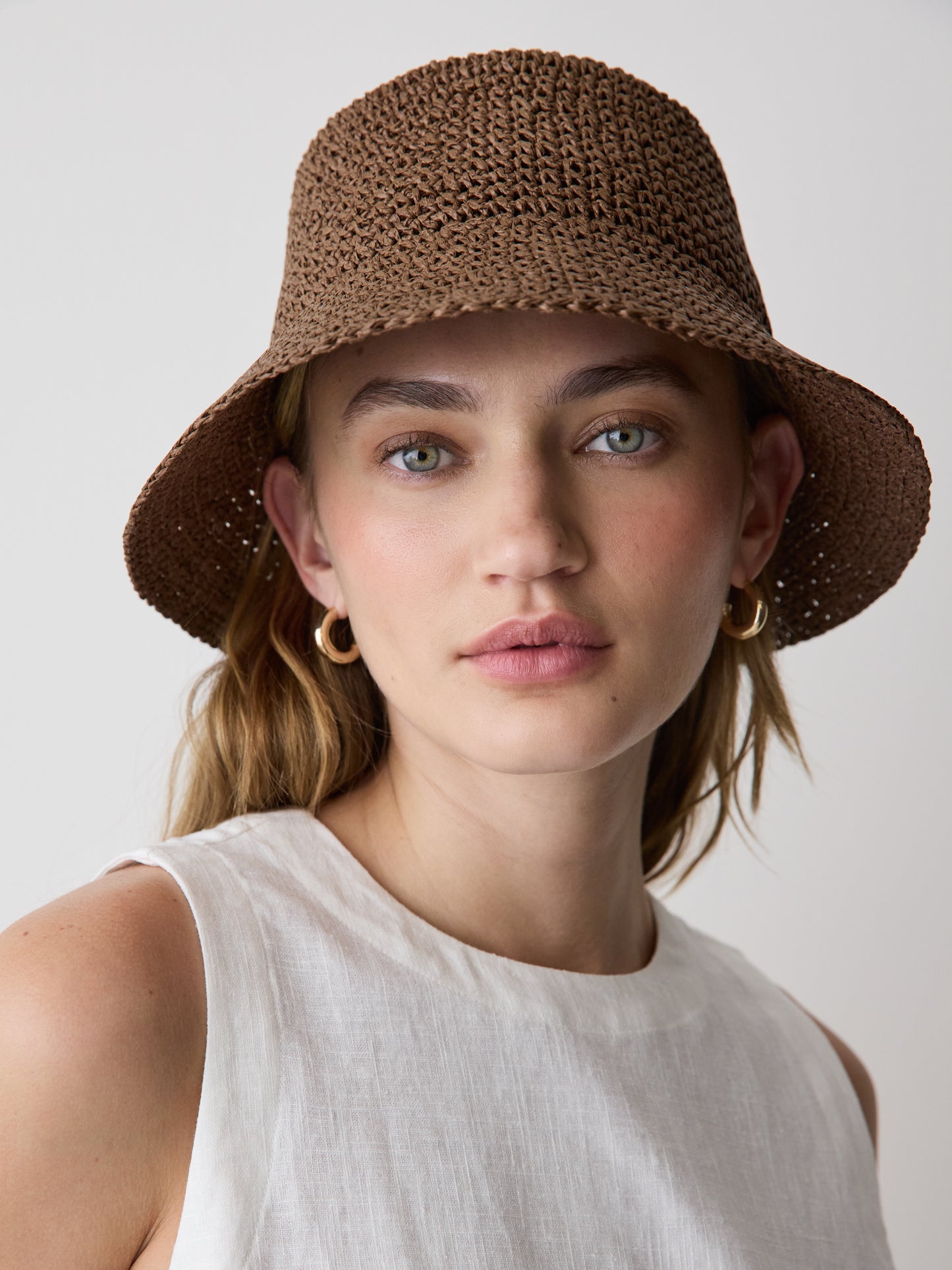 Straw Bucket Hat