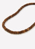 Beaded Metal Imitation Necklace With Semi-Precious Stones