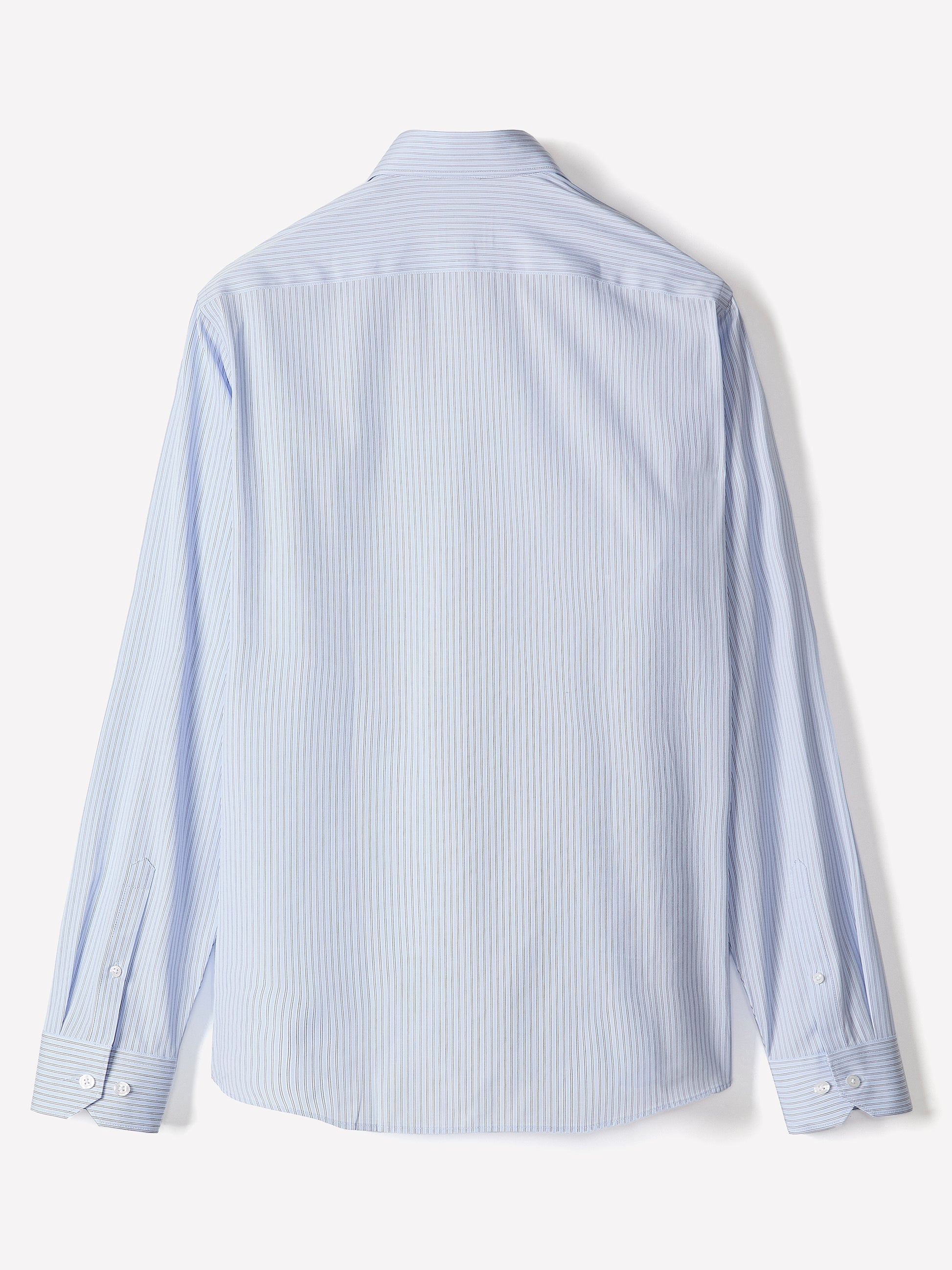 Striped Oxford-Blue Tailored-Fit Shirt