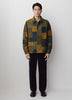 Men’s Wool Blend Knit Outerwear Jacket Plaid