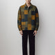 Men’s Wool Blend Knit Outerwear Jacket Plaid