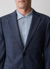 Slim Fit Blue Check Woven Blazer