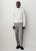 Long Sleeve Mock Neck Pullover Sweater Cotton Blend