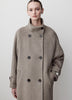 Classic Wool-Blend Double-Breasted Coat