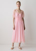 Woven Dress with Lyocell Flutter Sleeves