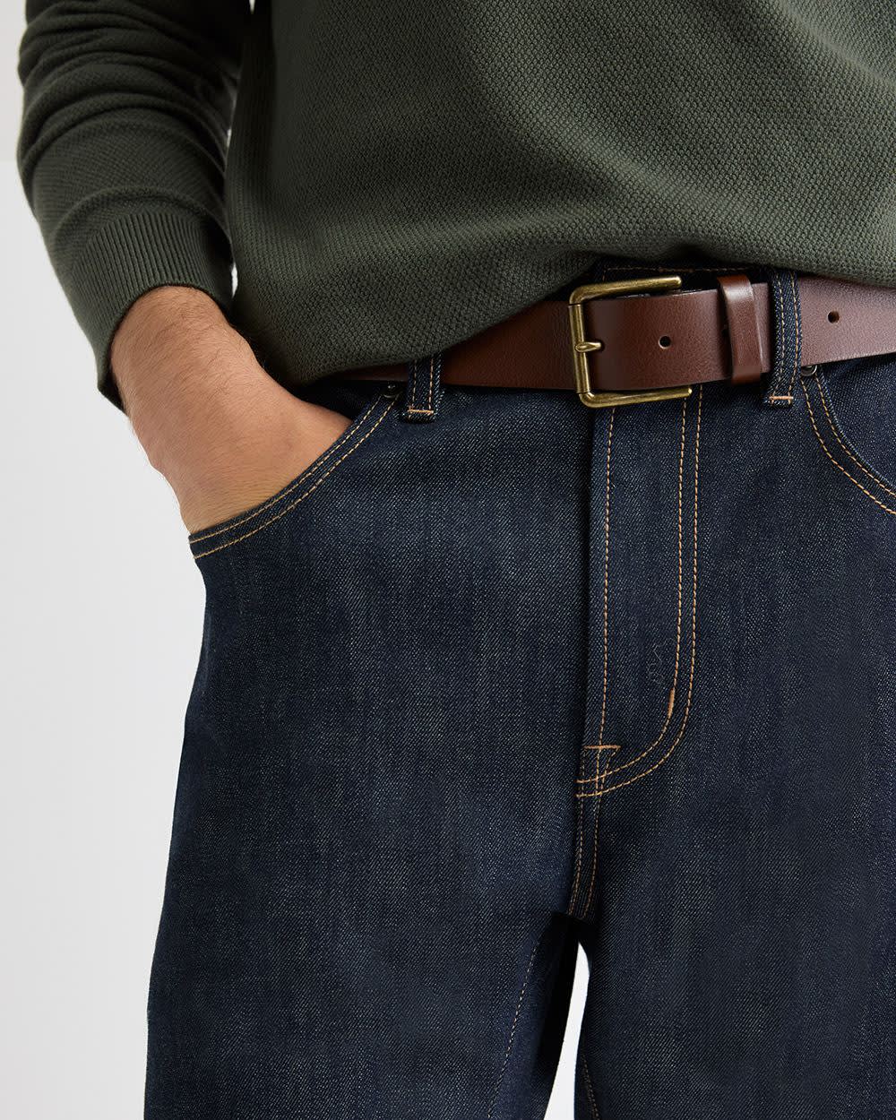 Italian Leather Casual Belt