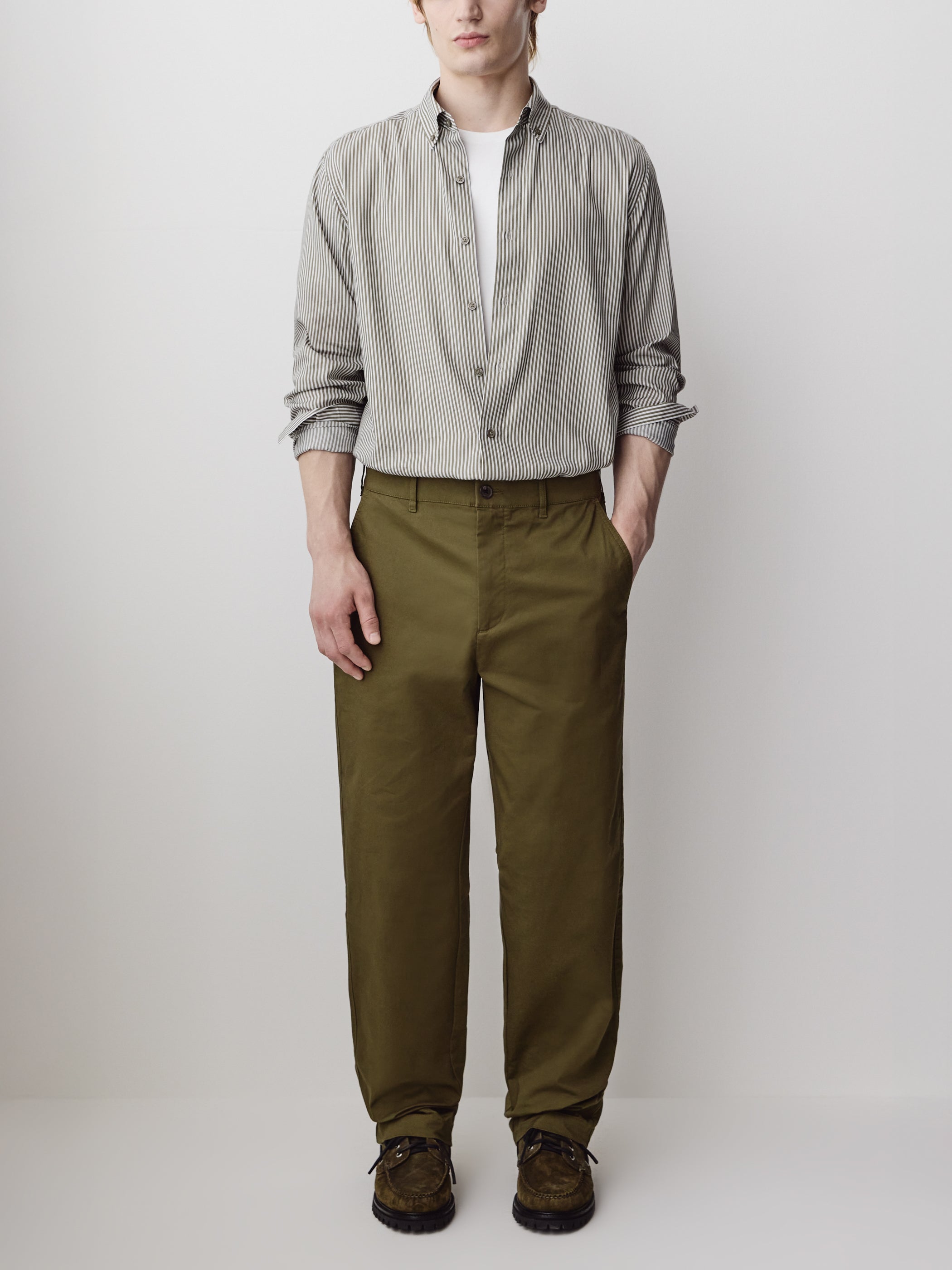 Straight-Leg Relaxed Chino Pant