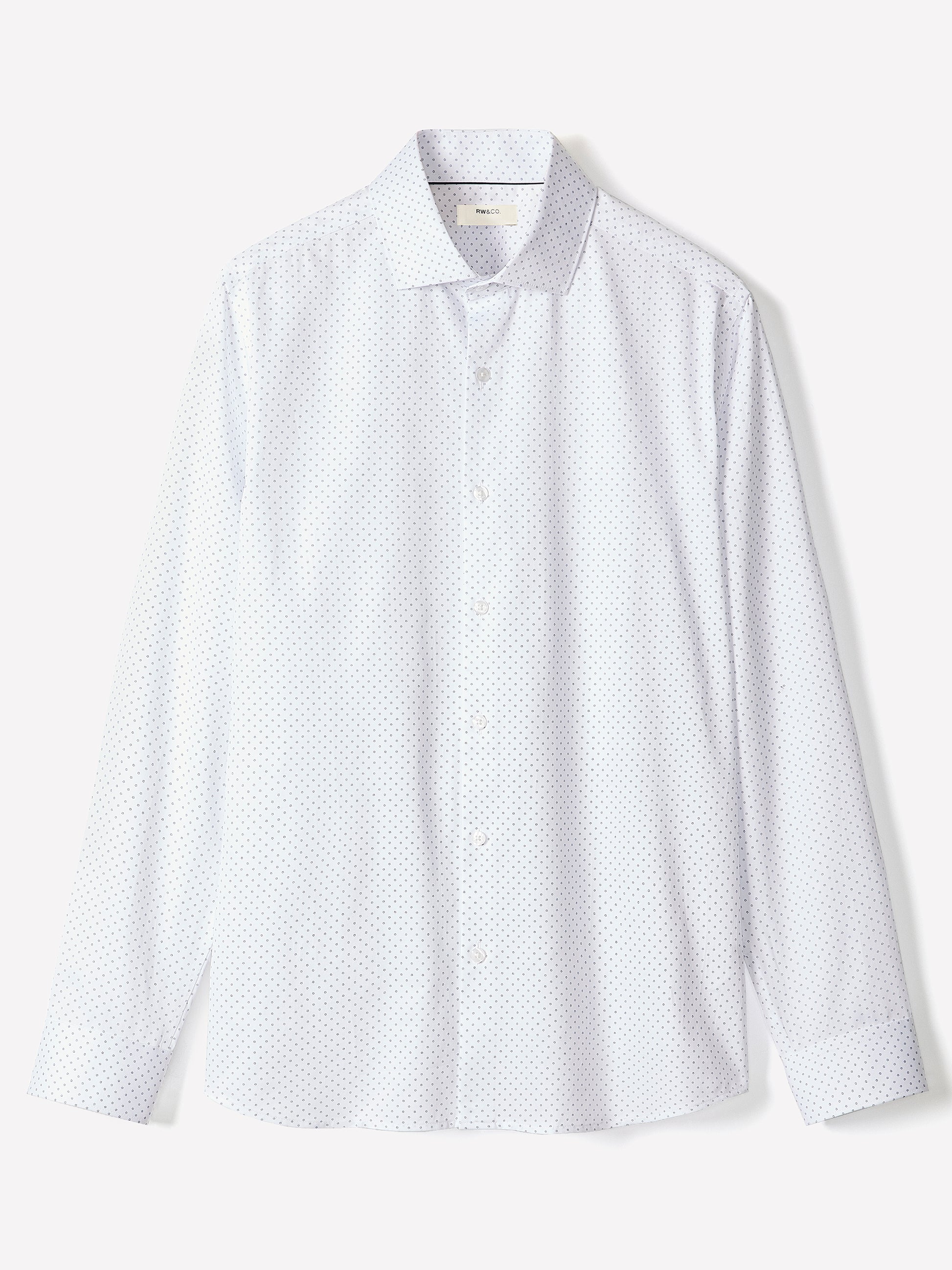 Tailored-Fit Dress Shirt with Floral Pattern