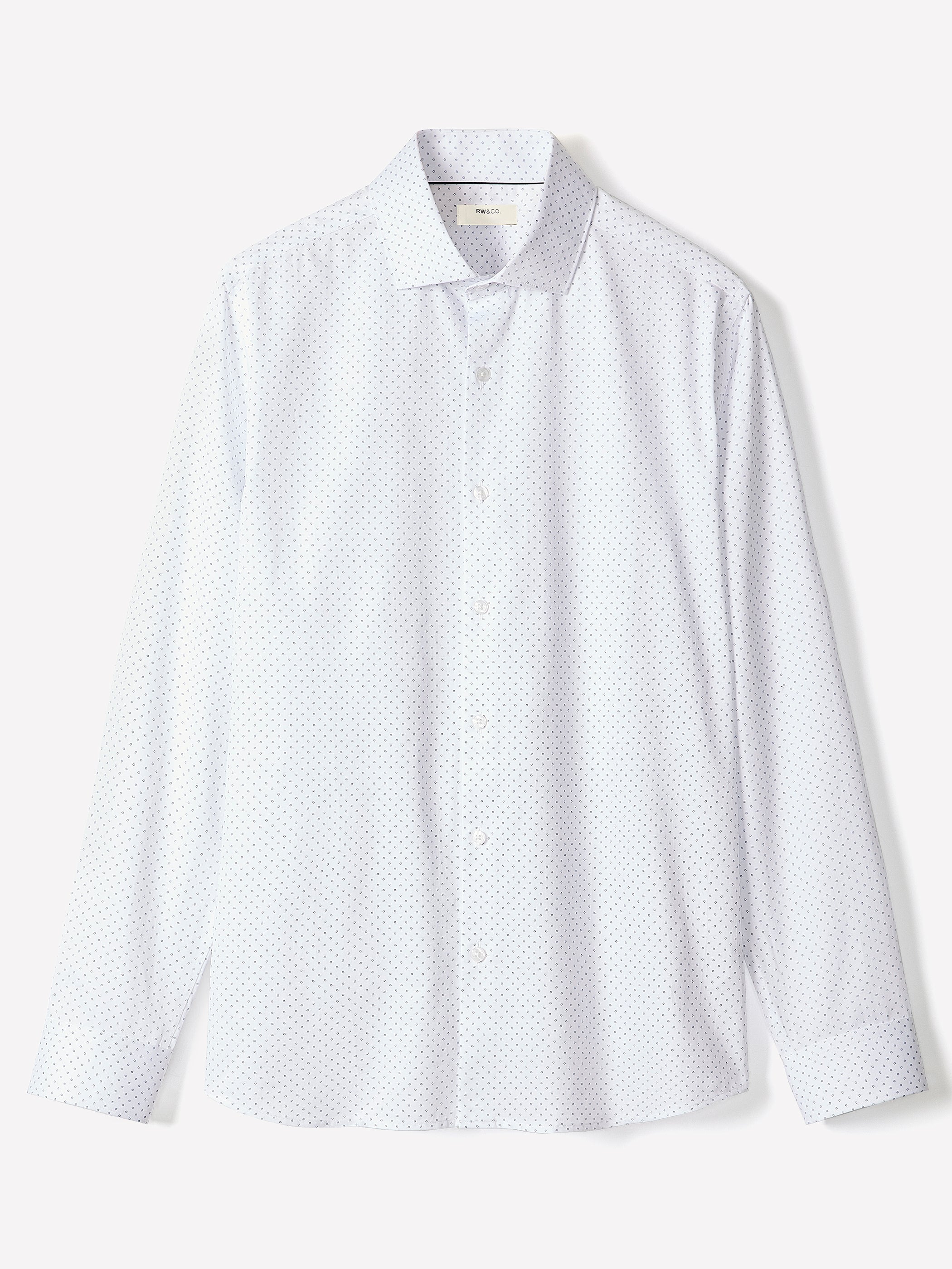 Tailored-Fit Dress Shirt with Floral Pattern