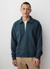 Long-Sleeve Half-Zip Polo Sweater
