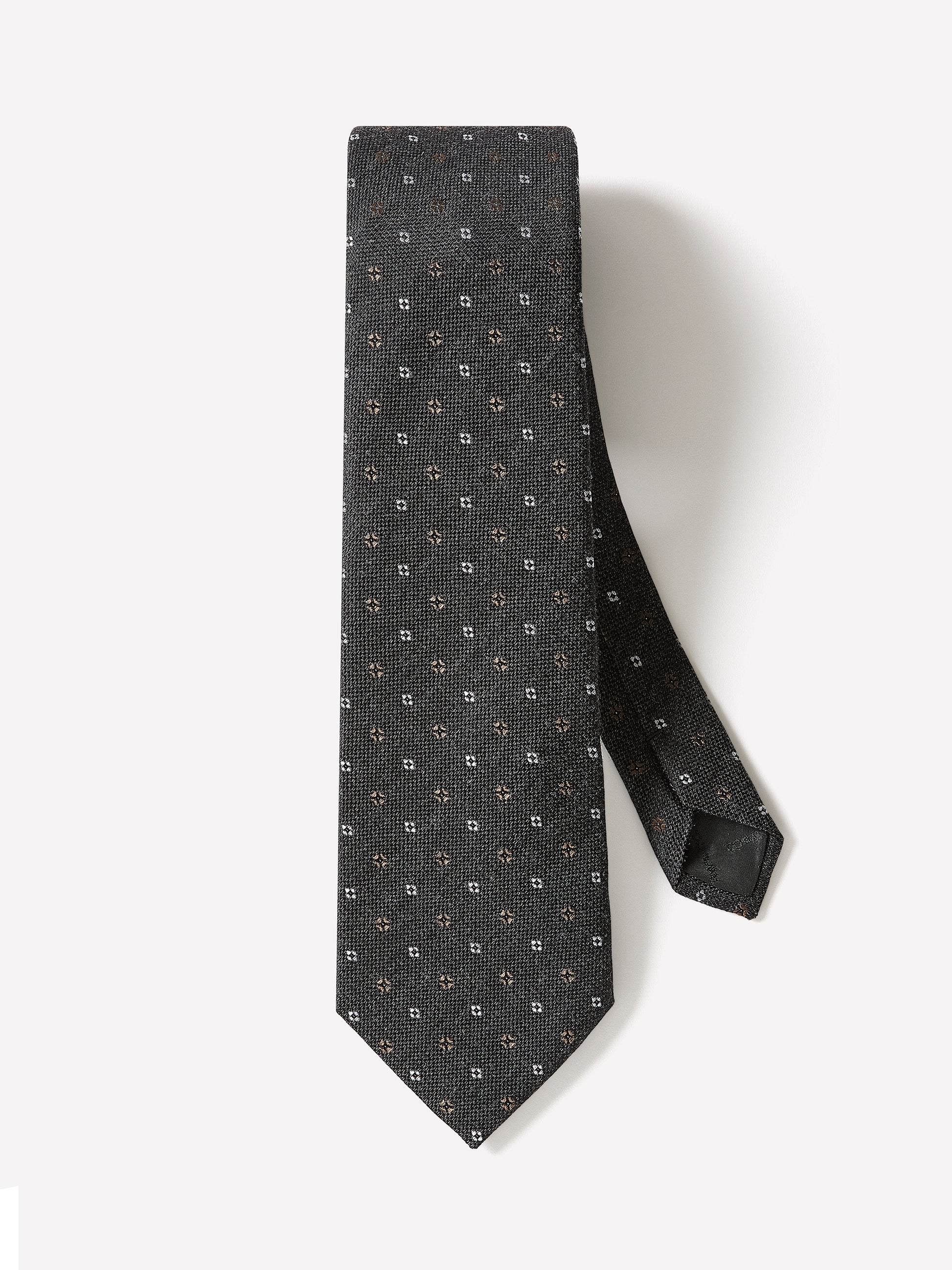 Men's Silk Woven Wide Micro Geo Tie