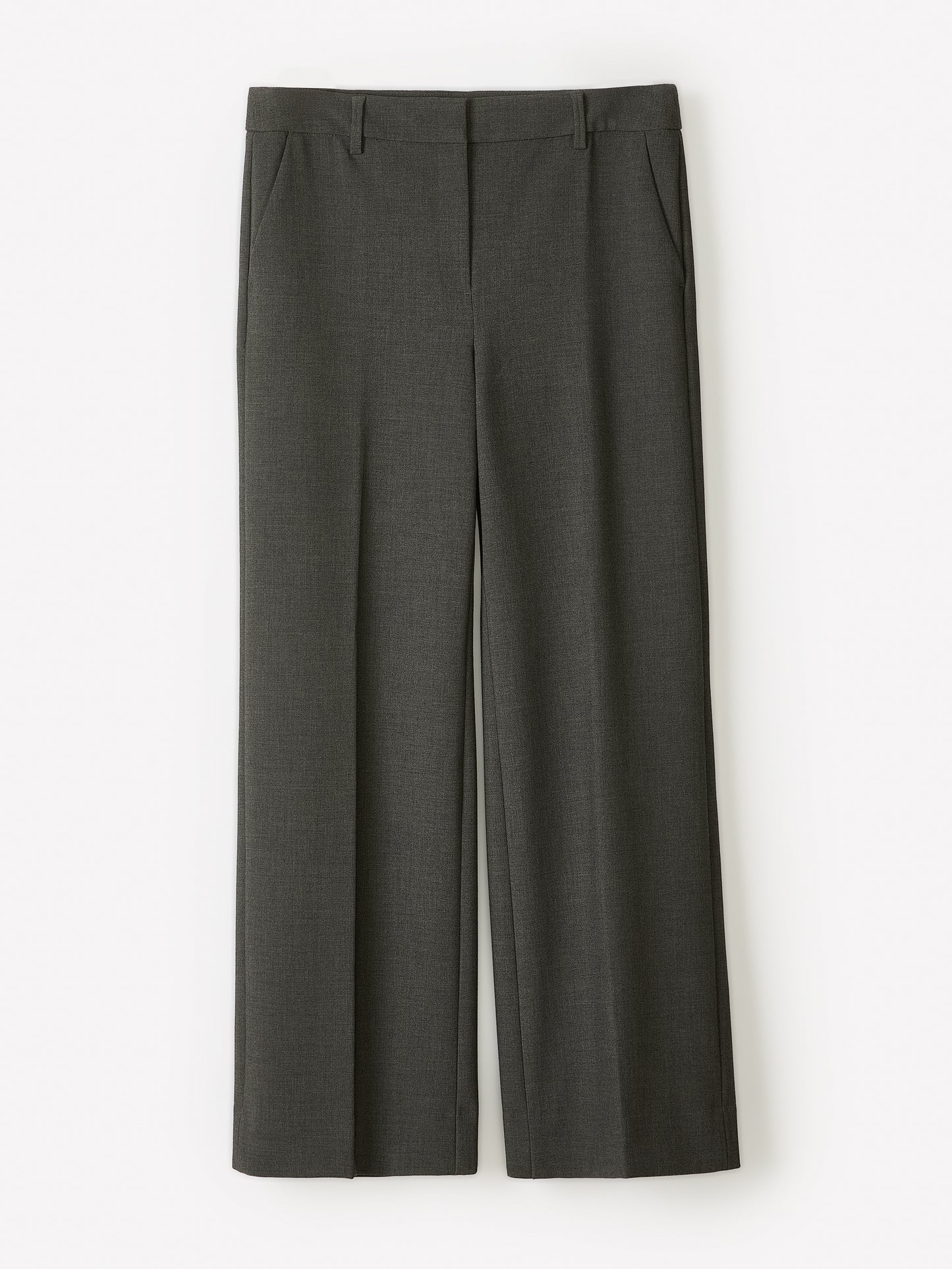 Mid-Rise Wide-Leg Heavy Twill Pant