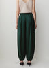 Satin High-Rise Balloon-Leg Pant
