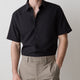 Short-Sleeve Slim Fit Knit-Like Dress Shirt