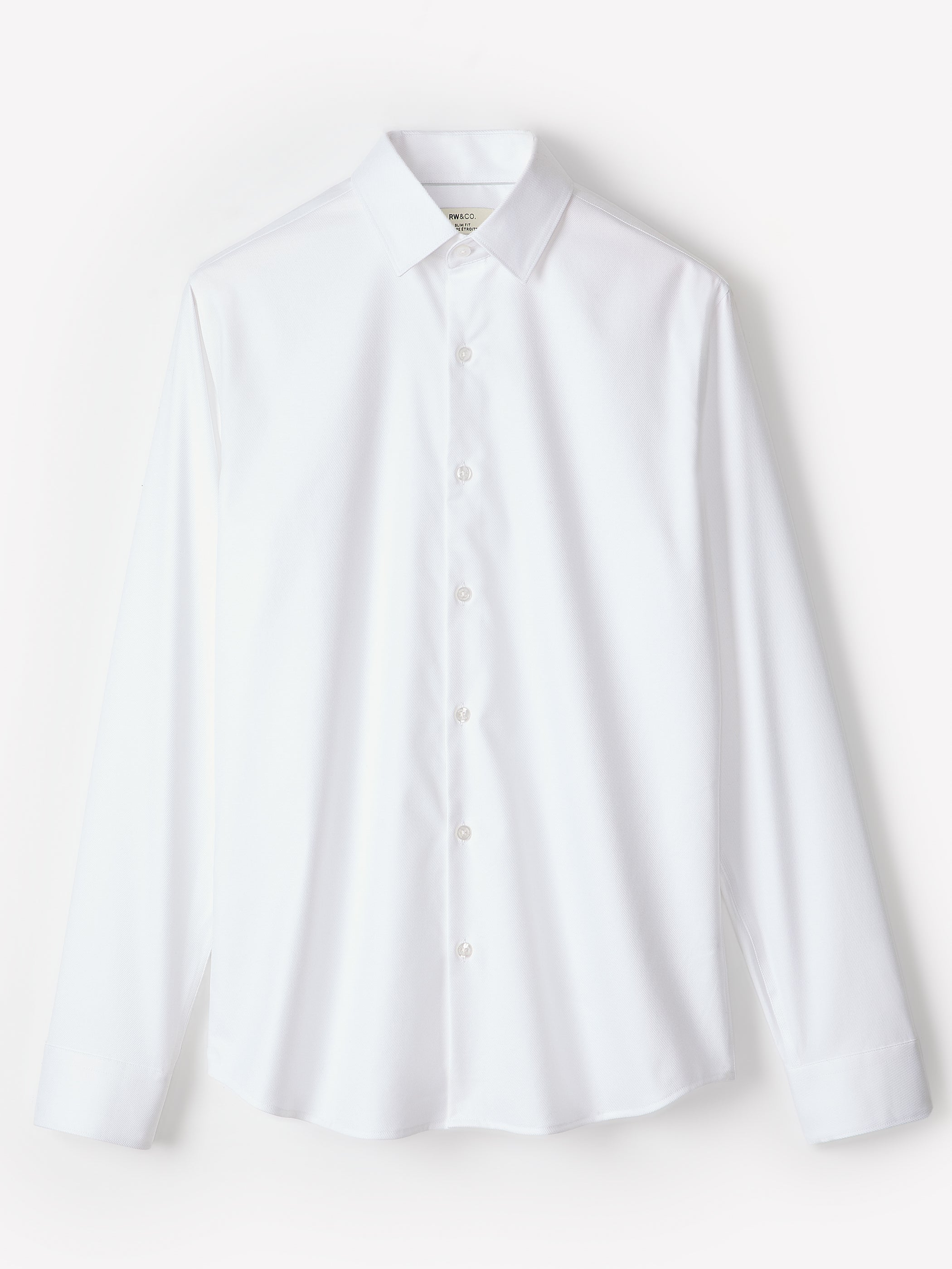 Slim Fit White Dress Shirt