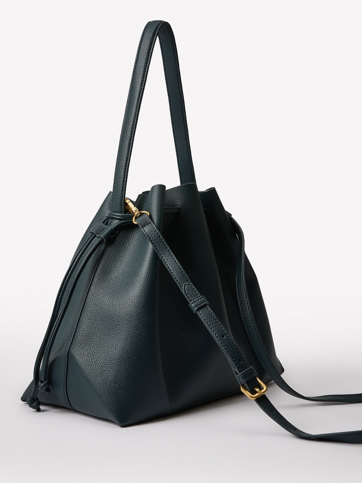 Large Faux Leather Cross-Body Bag