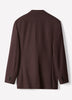 Slim Fit Woven Blazer in Burgundy