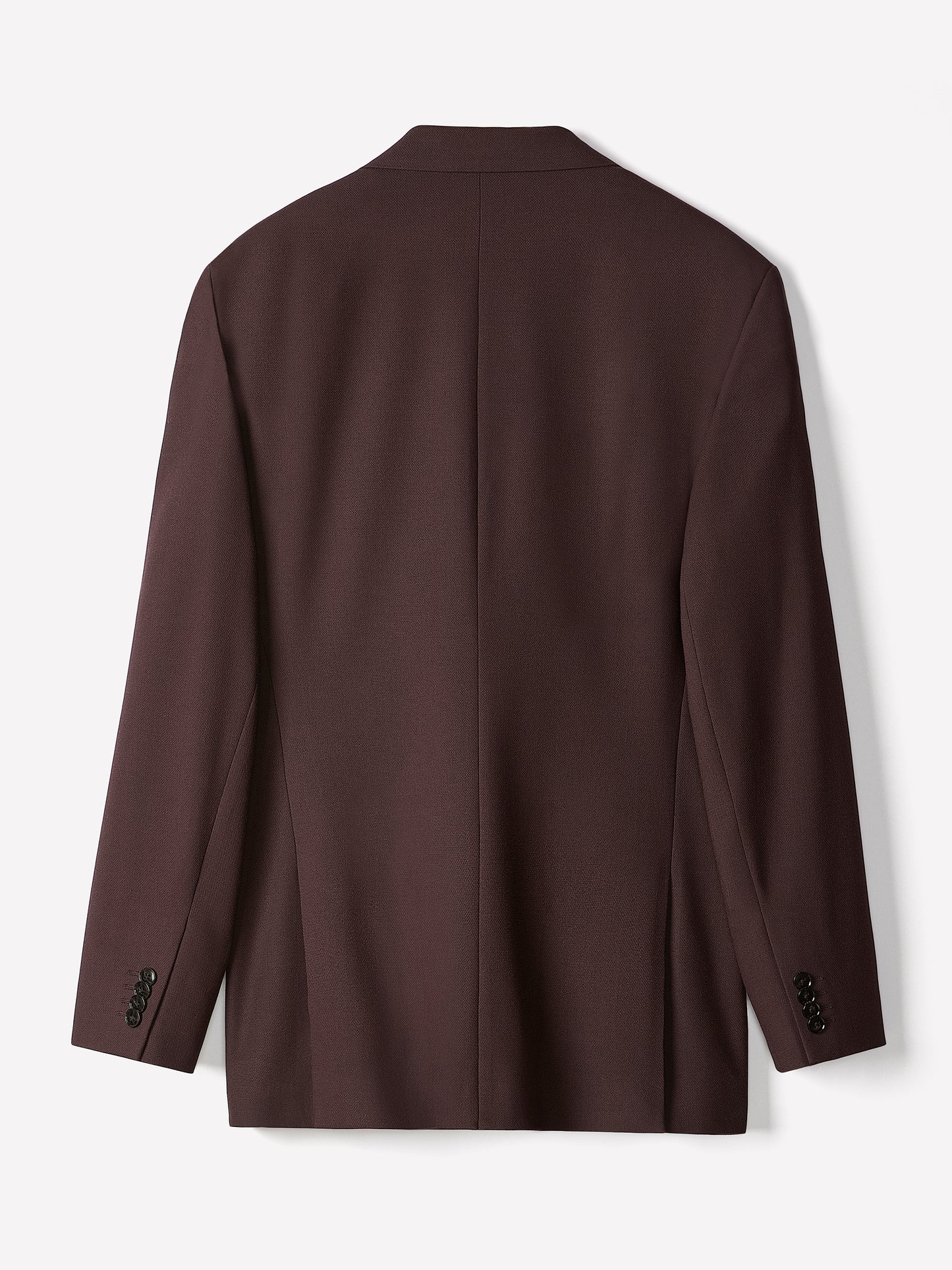 Slim Fit Woven Blazer in Burgundy