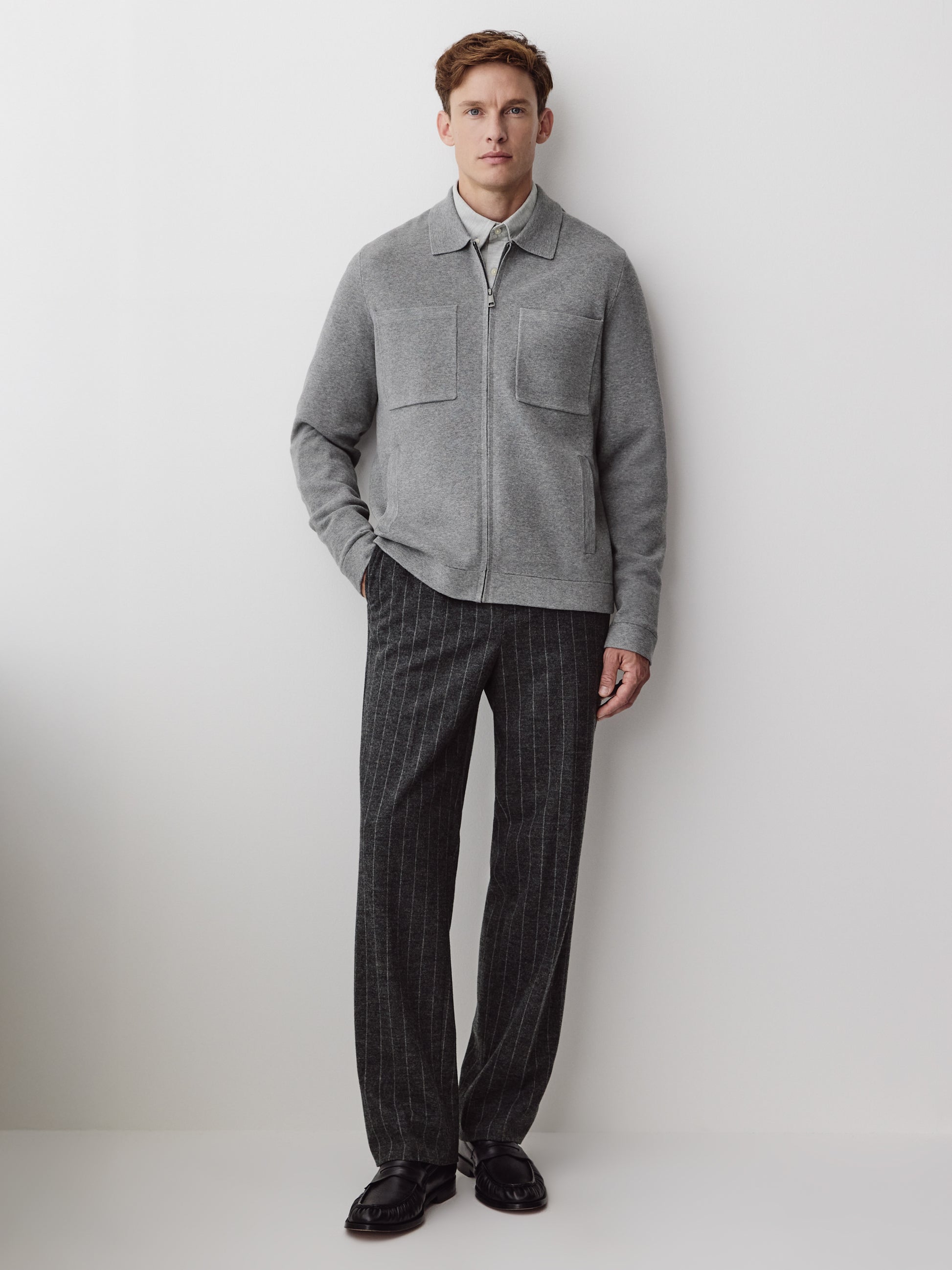 Zipped Sweater Cardigan