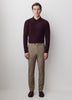 Slim Fit Wool Blend Prince of Wales Pant