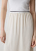 High-Rise Straight Chiffon Skirt