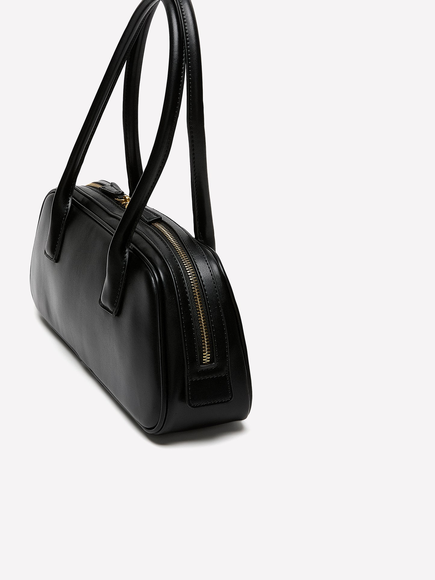 Faux Leather East-West Bag