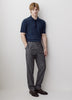 Merino Wool Polo Sweater Short Sleeve