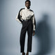 Twill High-Rise Barrel Ankle Pant