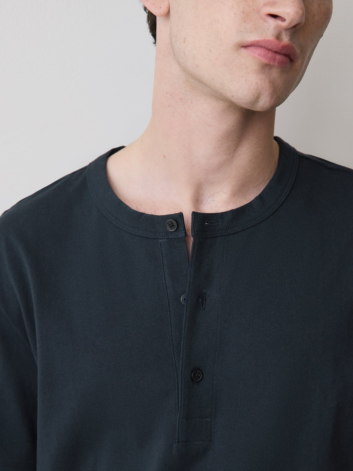 Short-Sleeve Henley T-Shirt