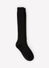 Knee High Merino Blend Rib Socks