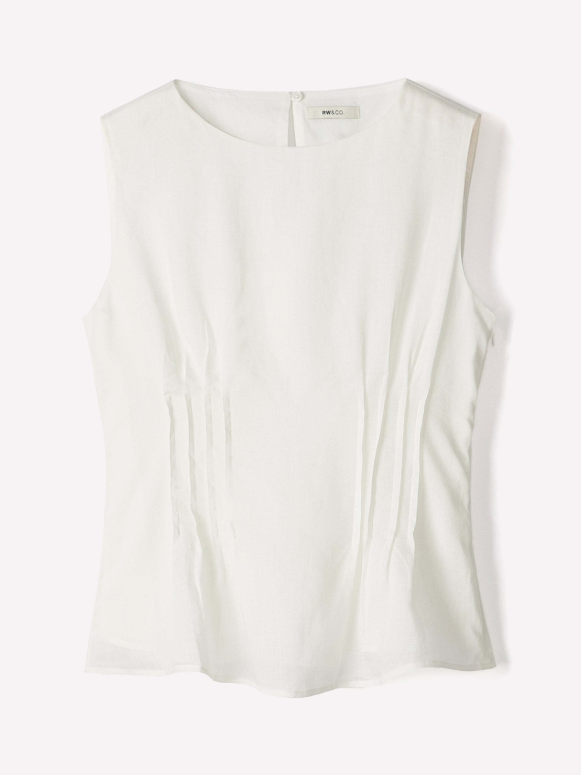 Woven Blouse Ramie Lyocell Blend