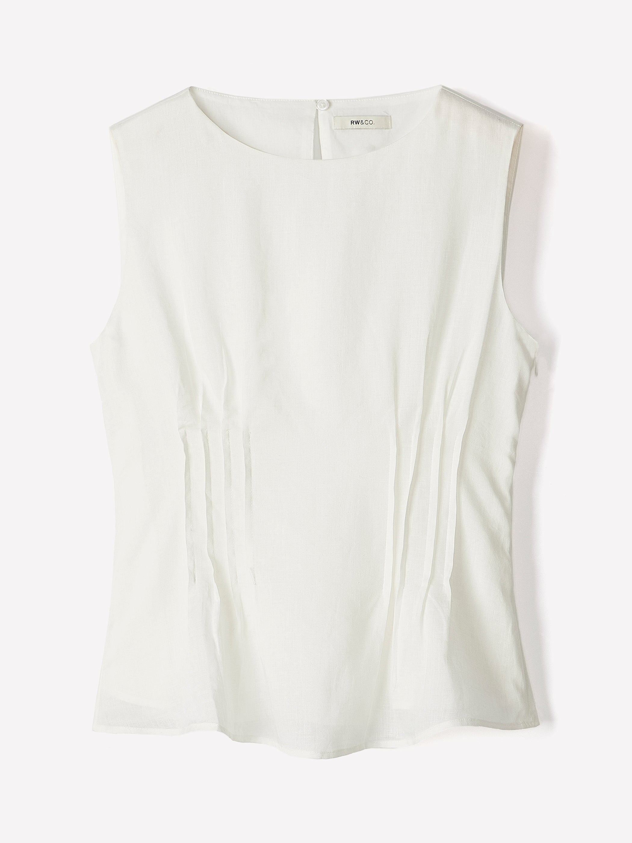 Woven Blouse Ramie Lyocell Blend