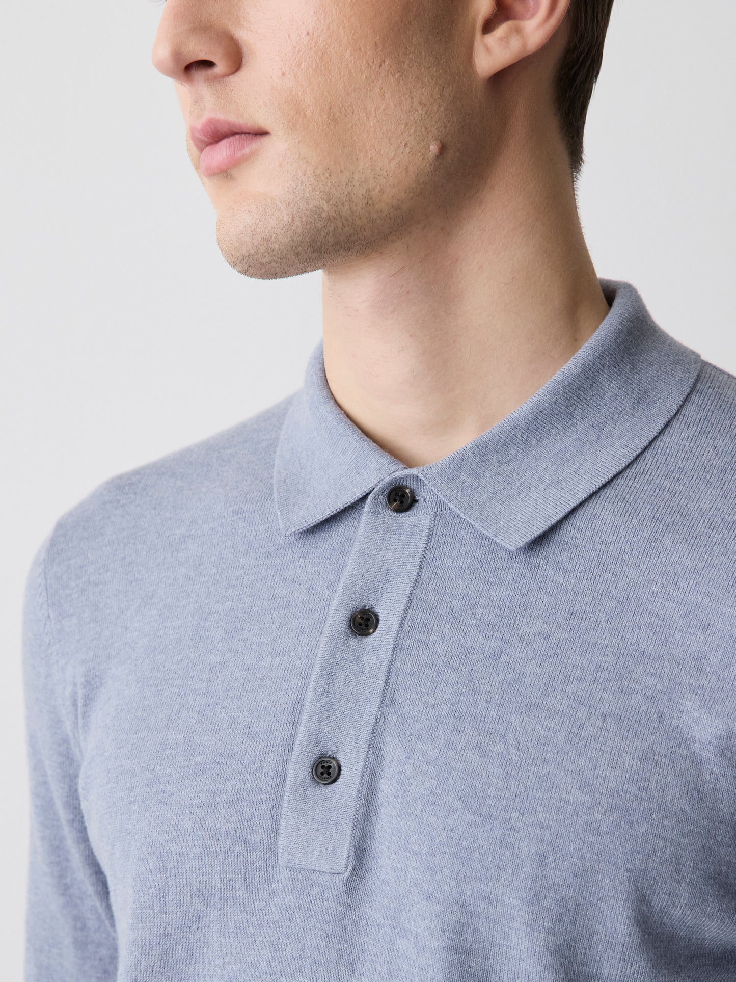 Pull Polo à Manches Longues