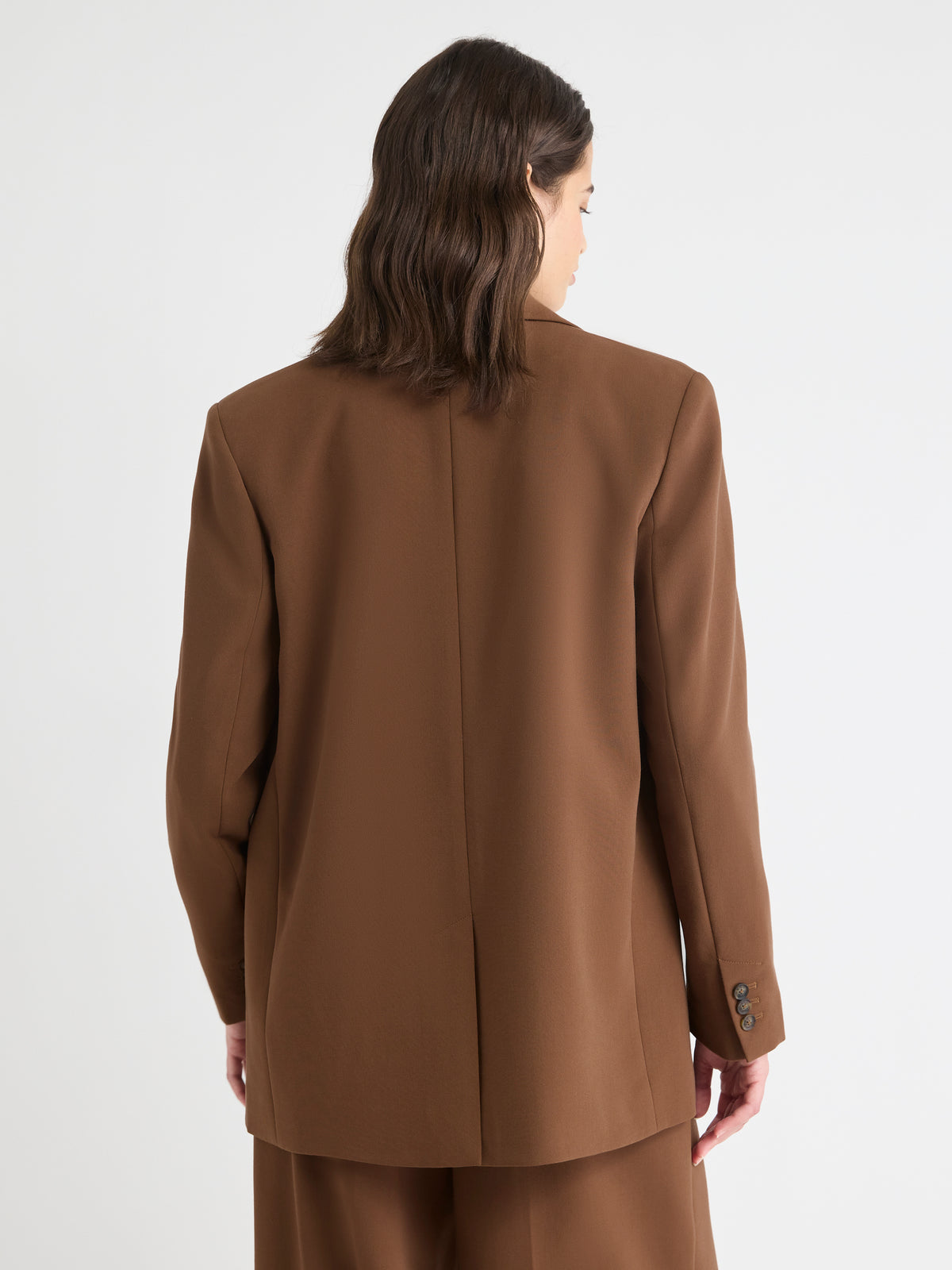 Oversized One-Button Blazer