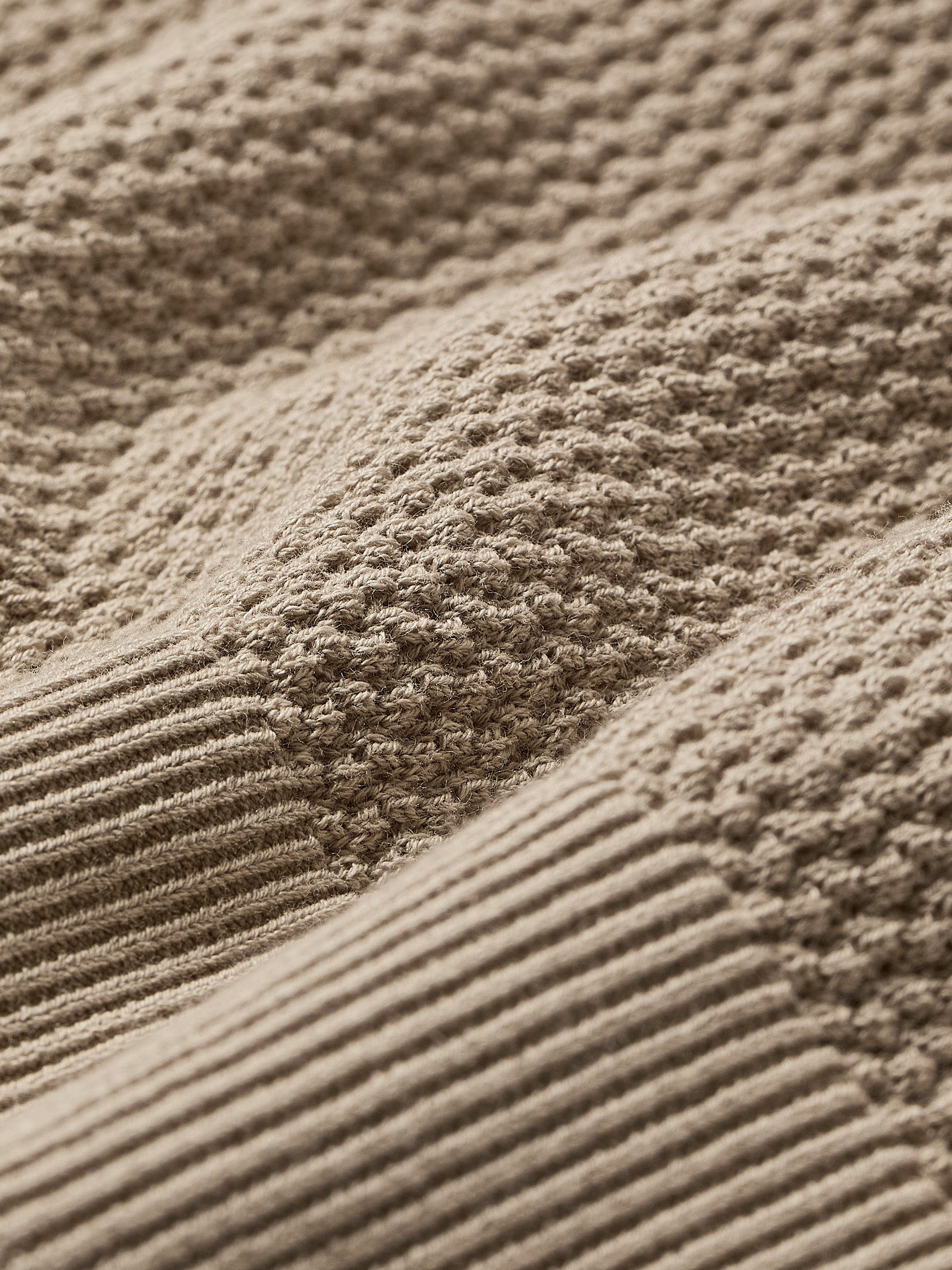 Textured Short-Sleeve Polo Sweater