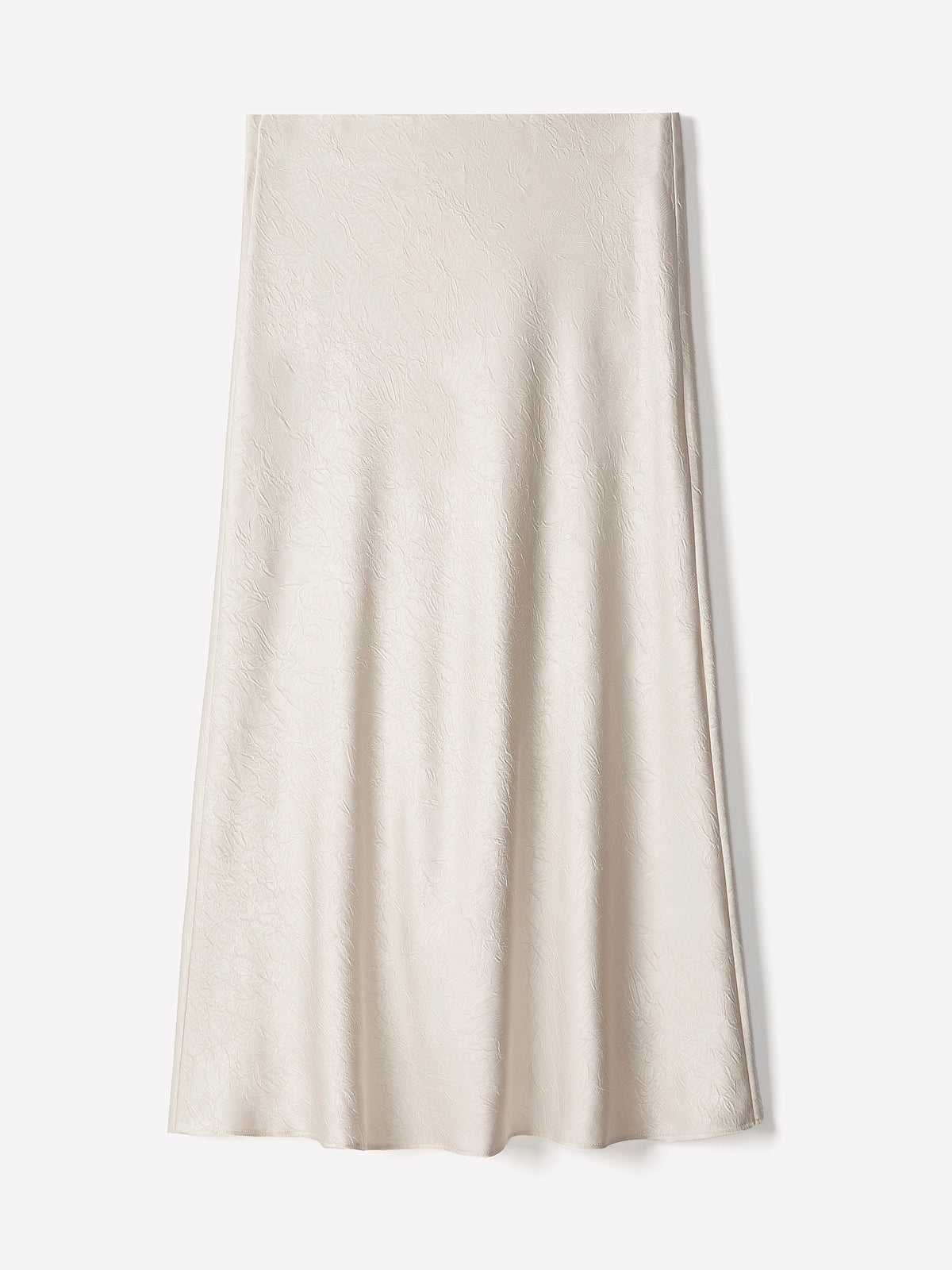 Satin Flare Midi Skirt