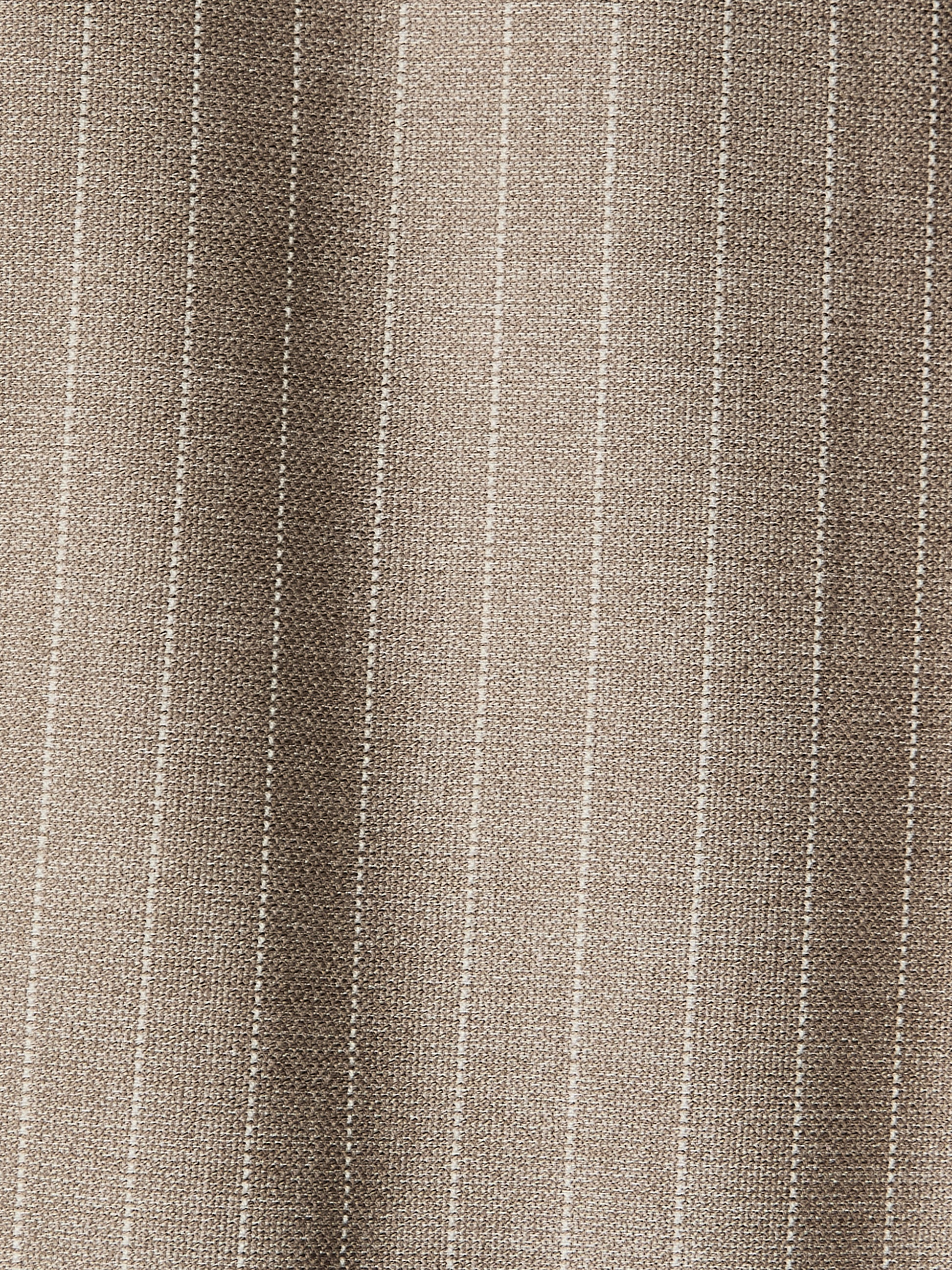 Tapered Taupe Pinstripe Woven Pant
