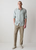 Linen-Blend Pants with Elastic Waistband and Drawstring