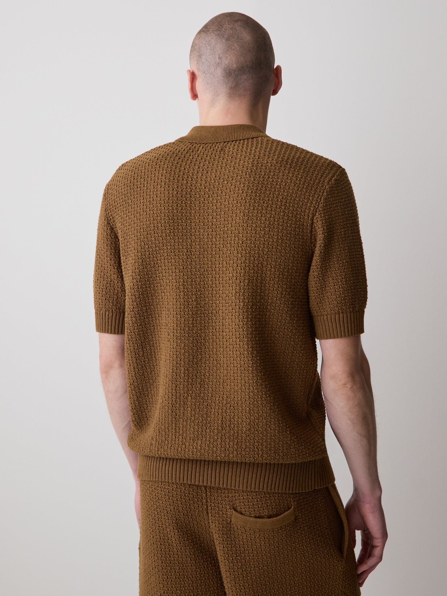 Short-Sleeve Shirt Sweater