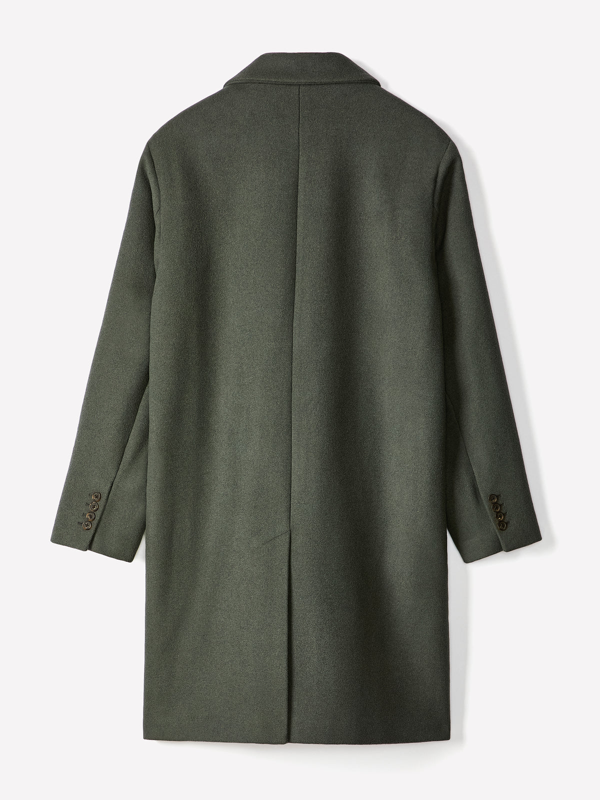 Double Breasted Topcoat Wool Blend