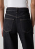 Dark-Wash High-Rise Ultra-Wide-Leg Jeans