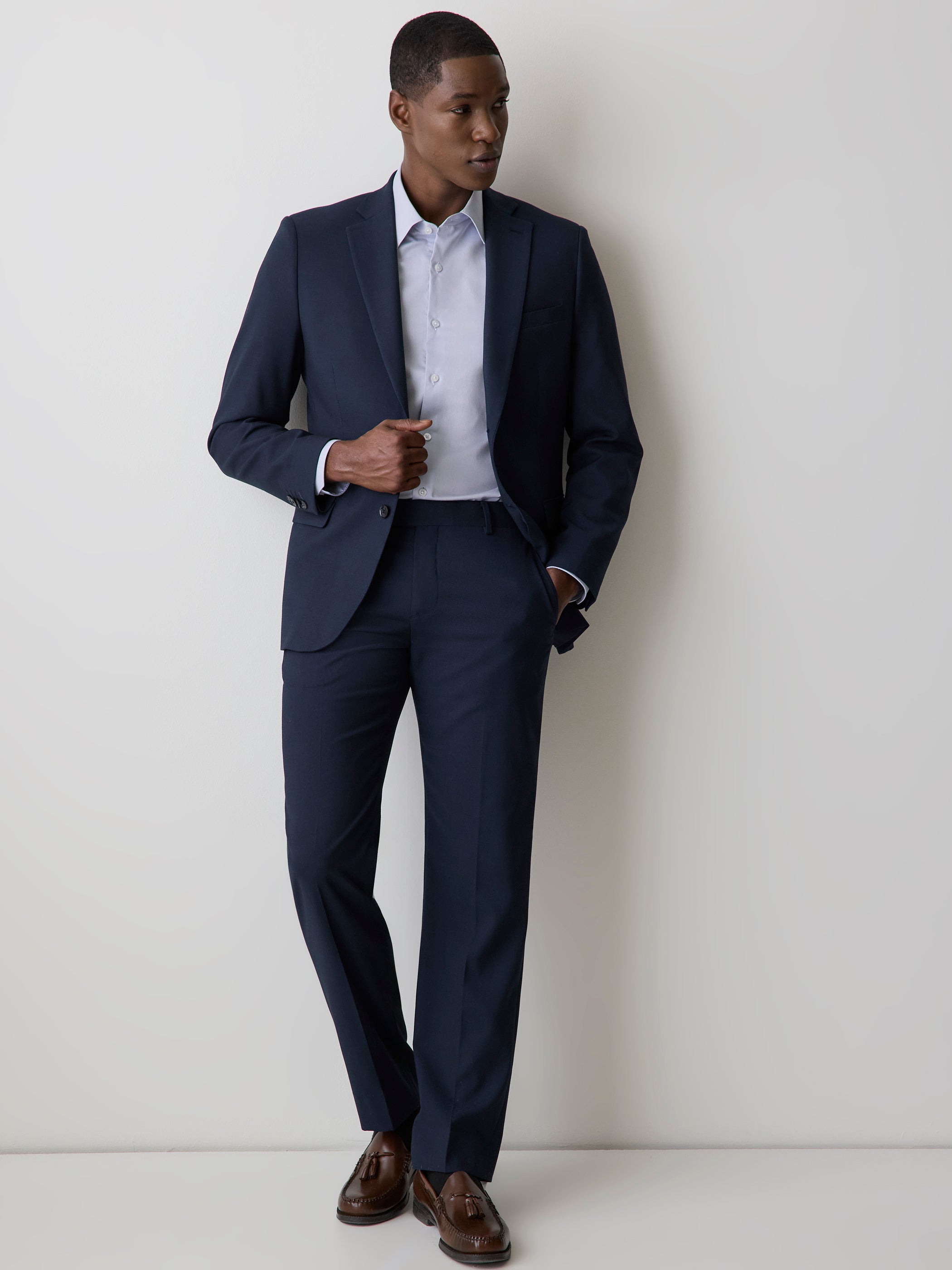 Men's Tailored Fit Navy Blue Suit Pant – RW&CO