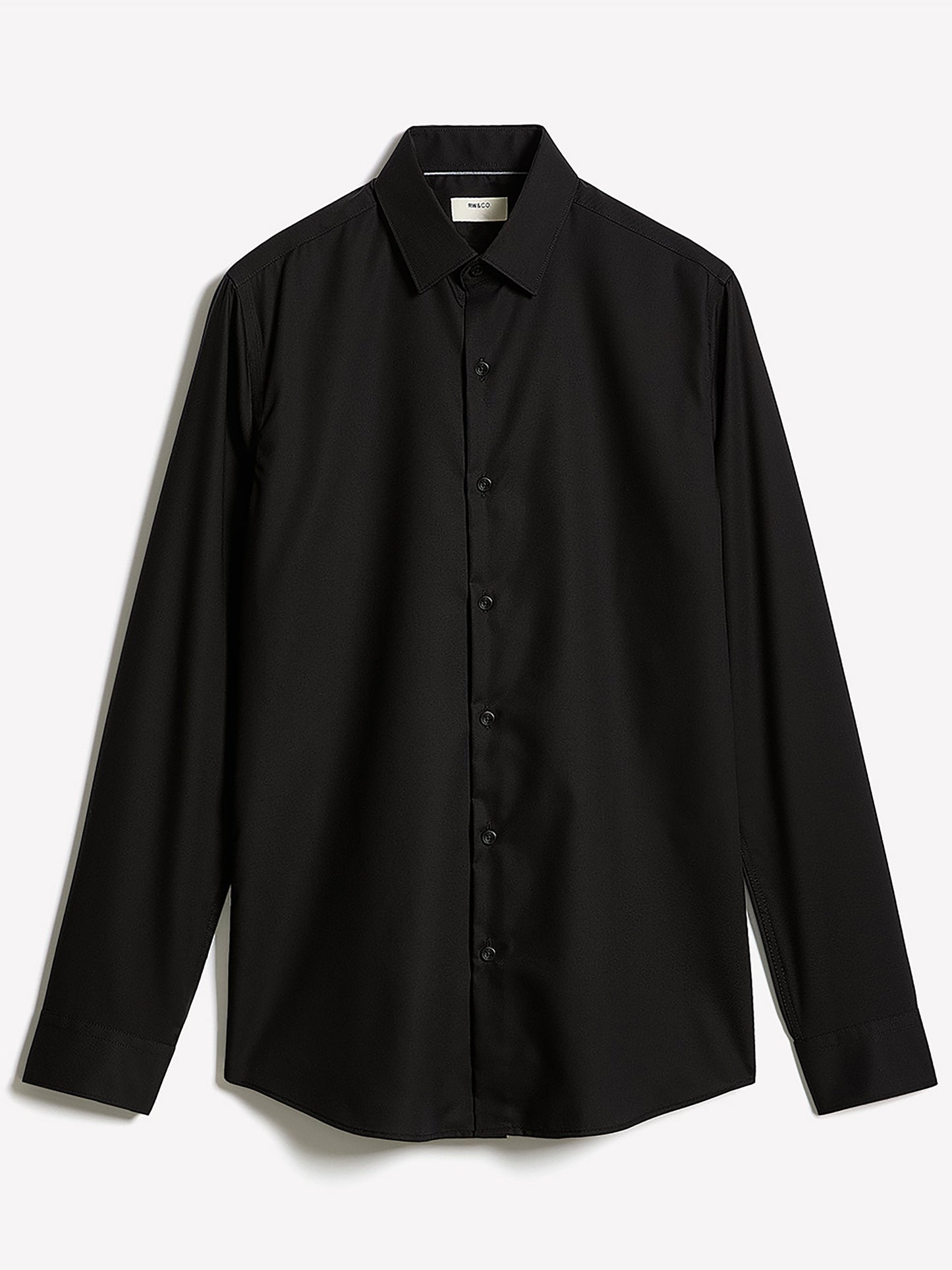 Slim Fit Solid Supima (R) Cotton Twill Dress Shirt