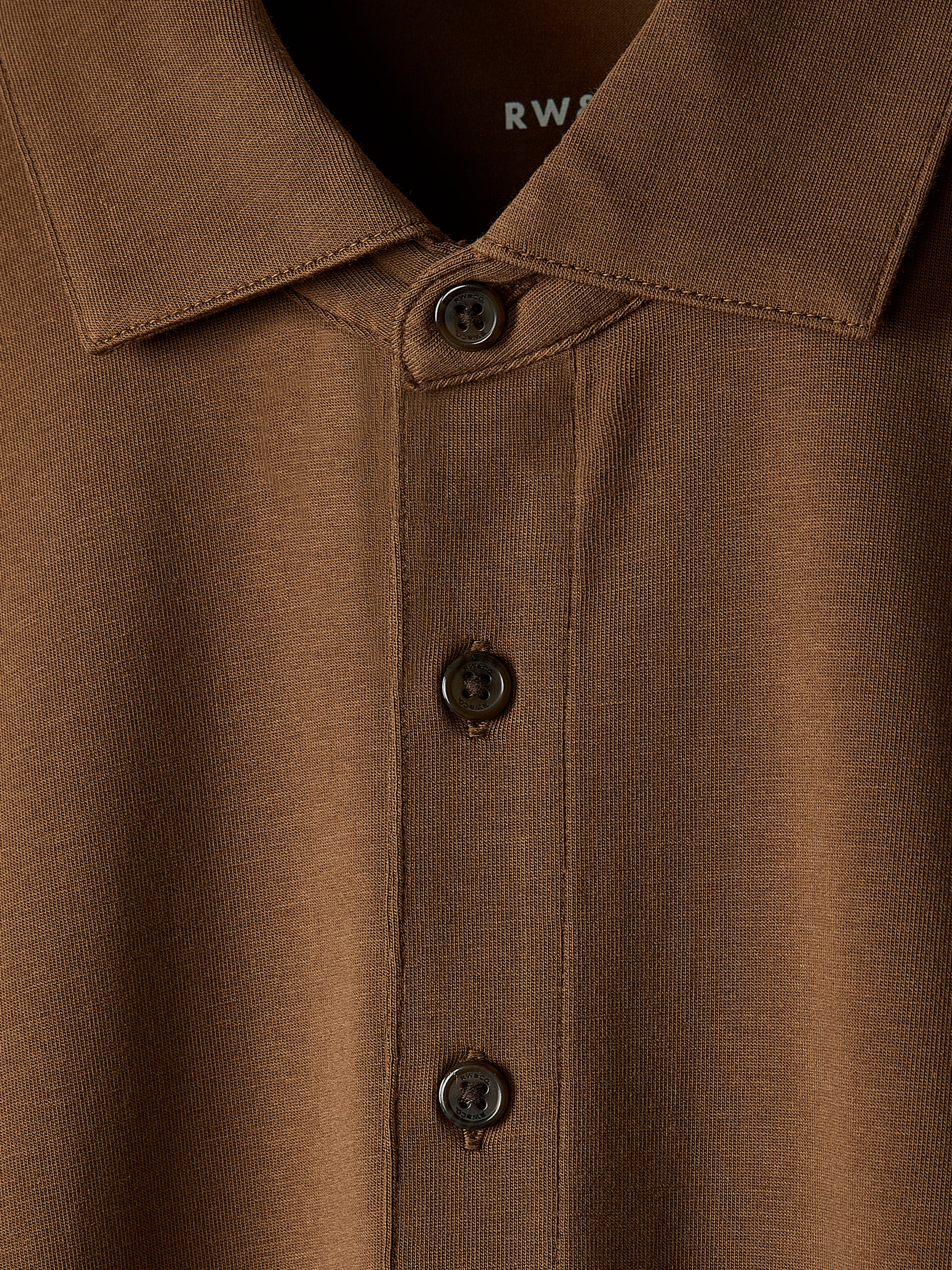 Men's Knit Tailored Collar Polo Shirt Supima Cotton