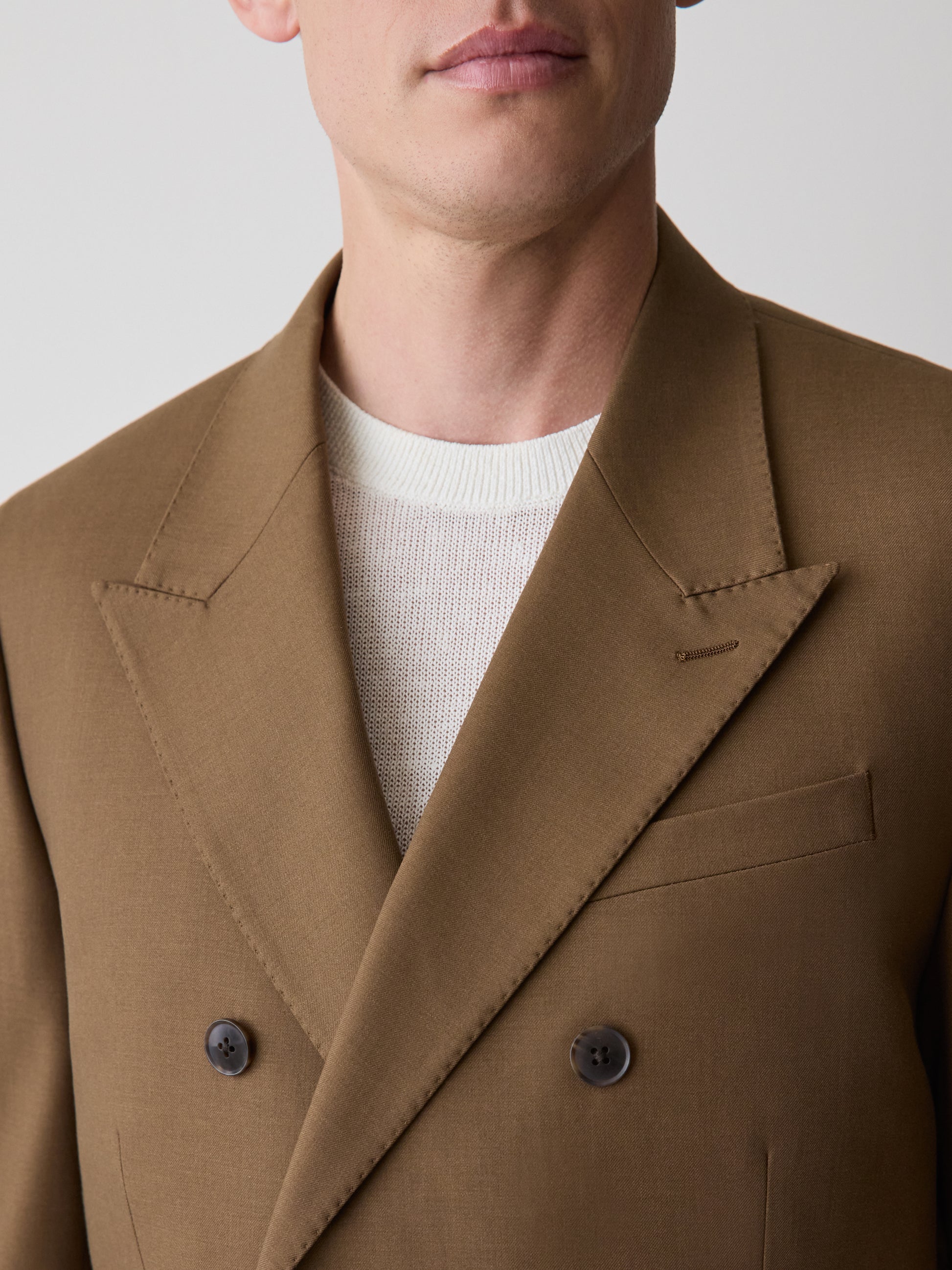Woven Wool Blend Mens Blazer