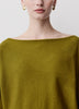 Off Shoulder Knit Sweater 100% Merino Wool